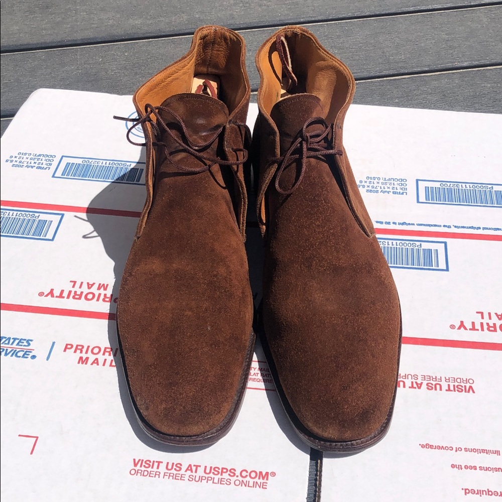 Carroll & Co. Made in England vintage suede 10.5/B US size used conditions
